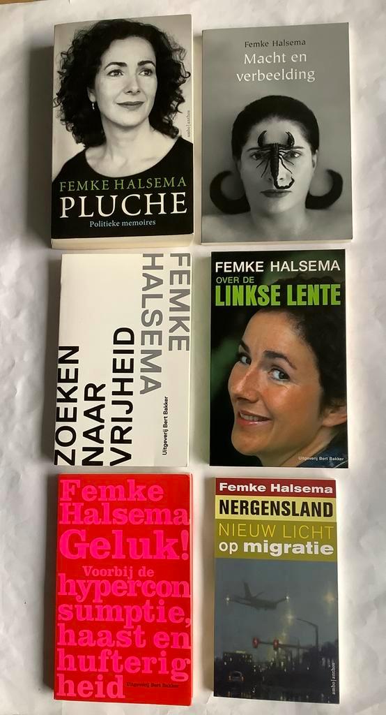 FEMKE HALSEMA - 6 titels, Boeken, Politiek en Maatschappij, Nieuw, Politiek en Staatkunde, Nederland, Ophalen of Verzenden