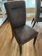 6 Yvo Eetkamerstoelen - Bruin, Ophalen, Gebruikt, Bruin, Vijf, Zes of meer stoelen