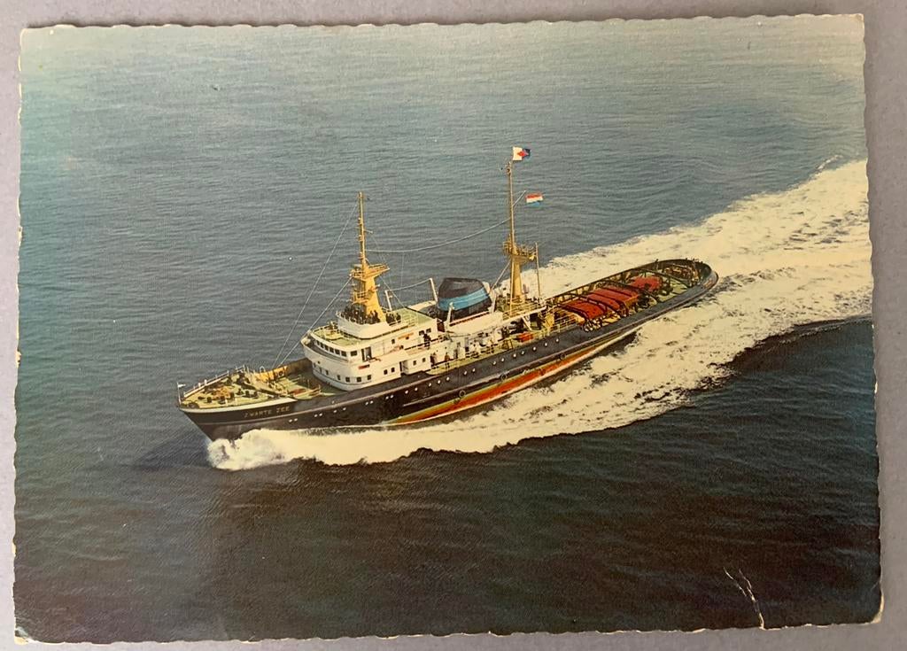 m.t. ‘ Zwarte Zee’ , L. Smit & Co’s Internat.  Rotterdam, Verzamelen, Scheepvaart, Ophalen of Verzenden, Kaart, Foto of Prent