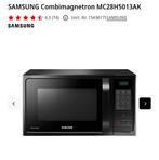 Samsung MC28H5013AK combi magnetron met grill- en hetelucht, Ophalen, Grill, Draaiplateau, 45 tot 60 cm