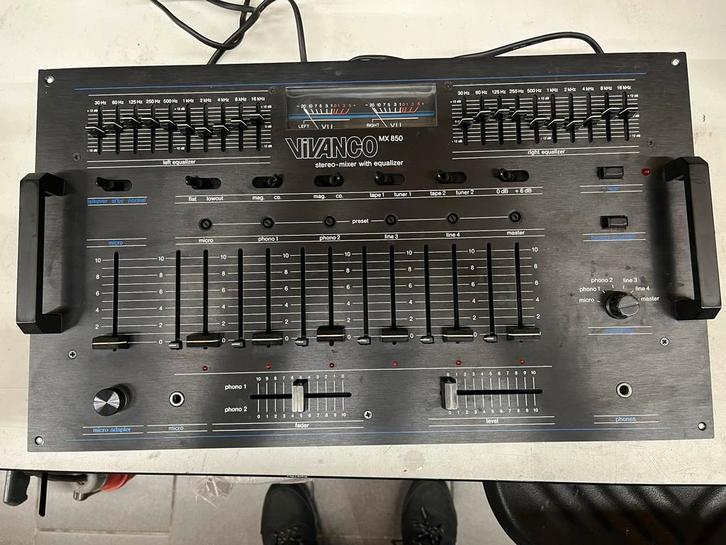 Vintage Vivanco MX 850 Mengpaneel, Muziek en Instrumenten, Mengpanelen, Gebruikt, 5 tot 10 kanalen, Microfooningang, Ophalen