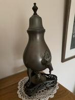Antieke Tinnen Kraantjeskan / Koffiekan met Engeltjes - Tiel, Ophalen of Verzenden