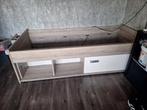 Eenpersoons stevig bedframe zonder lattenbodem, Ophalen, Gebruikt, Eenpersoons, Modern