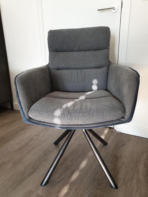 2x armleuning eetstoel Cavaletta in petrol/niagasra, nieuw!, Huis en Inrichting, Stoelen, Nieuw, Twee, Stof, Blauw, Ophalen