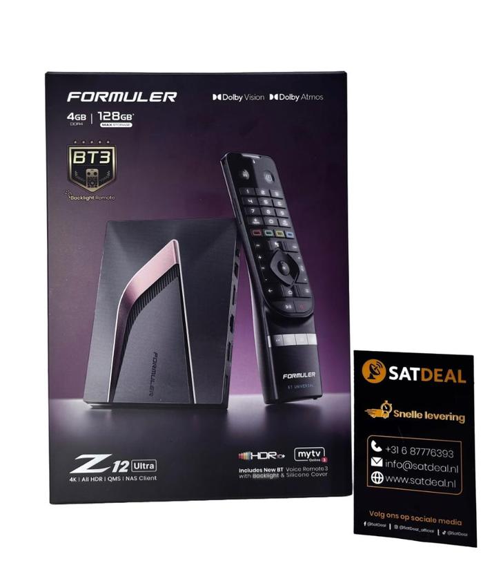 Formuler Z12 Ultra – nieuwste generatie 4K IPTV box, Audio, Tv en Foto, Mediaspelers, Nieuw, Minder dan 500 GB, HDMI, USB 2.0