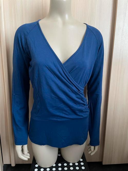King louie overslag trui top blauw paars 38 m, Kleding | Dames, Truien en Vesten, Gedragen, Maat 38/40 (M), Blauw, Ophalen of Verzenden