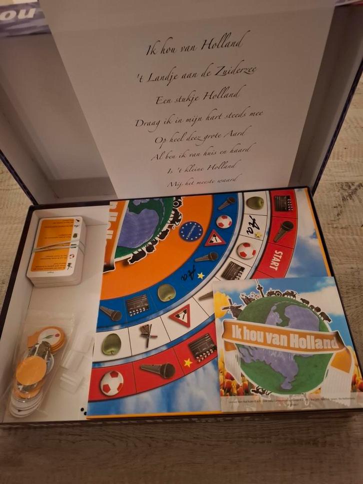 " Ik houd van Holland" het spel. RTL 4, Hobby en Vrije tijd, Gezelschapsspellen | Bordspellen, Zo goed als nieuw, Ophalen of Verzenden