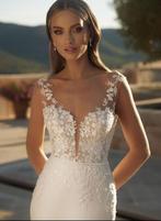 Limited edition 2024 collectie Bianco Evento. Maat S/M, Kleding | Dames, Ophalen, Zo goed als nieuw, Trouwjurk