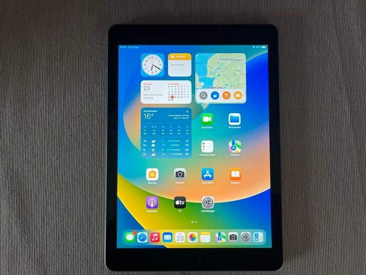 iPad 6e Gen 128GB Zwart, Computers en Software, Apple iPads, Gebruikt, Apple iPad, Wi-Fi, 10 inch, 128 GB, Zwart, Ophalen of Verzenden