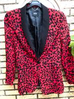 Alix the label blazer M zwart/rood Leopard, Kleding | Dames, Jasjes, Kostuums en Pakken, Maat 38/40 (M), Alix the label, Ophalen of Verzenden