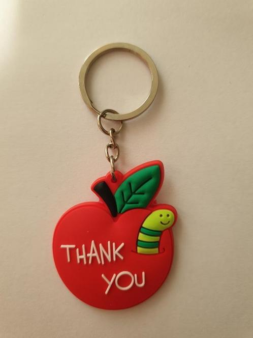 Thank you appel sleutelhangers leuk voor juf of meester, Hobby en Vrije tijd, Feestartikelen, Nieuw, Feestartikel, Ophalen of Verzenden