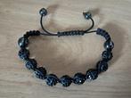 Armband Shamballa zwart, Overige materialen, Zwart, Ophalen of Verzenden, Zo goed als nieuw
