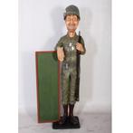 Soldaat met menubord 160 cm - soldatenbeeld, Ophalen, Nieuw