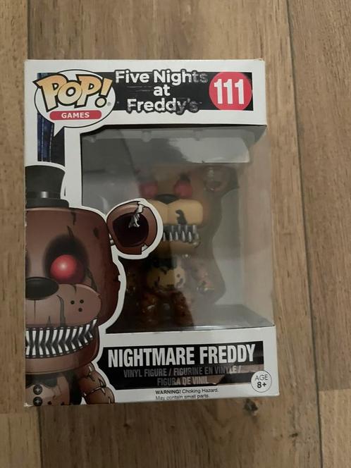 Nightmare freddy funko pop van five nights at freddy’s, Verzamelen, Poppetjes en Figuurtjes, Zo goed als nieuw, Ophalen of Verzenden
