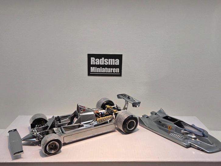 Exoto Ferrari 312 T4 1979 - Silver/aluminium - 1:18 ZELDZAAM, Hobby en Vrije tijd, Modelauto's | 1:18, Zo goed als nieuw, Auto