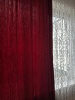 Moderne bordeaux gordijnen, Huis en Inrichting, Stoffering | Gordijnen en Lamellen, 200 cm of meer, Ophalen of Verzenden, Zo goed als nieuw