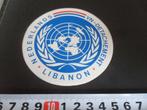 sticker LIBANON  Nederlands  VN - Detachement, Verzamelen, Ophalen, Zo goed als nieuw