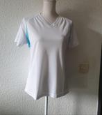 Maat M - sport shirt van SHAMP - wit / blauw, Kleding | Dames, Maat 38/40 (M), Shamp, Blauw, Ophalen of Verzenden