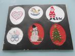 mini borduurtjes kerst, Ophalen of Verzenden, Gebruikt