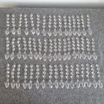 46 strengen pegels diamant pijlen onderdelen kroonluchter, Ophalen of Verzenden, Gebruikt, Glas