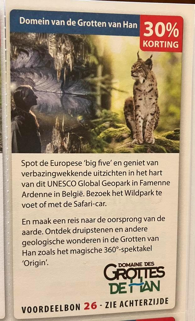 Kortingsbon dierenpark / dierentuin (zie omschrijving), Tickets en Kaartjes, Kortingen en Cadeaubonnen, Overige typen, Kortingsbon