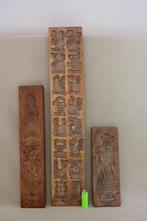 Oude houten speculaasplank 3x, Ophalen of Verzenden
