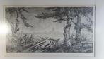 Ets Toon de Jong, Basiliek St. Jan uit 1948 in lijst. S36, Antiek en Kunst, Kunst | Etsen en Gravures, Ophalen of Verzenden
