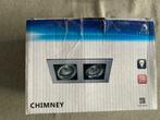 Lucide CHIMNEY - Inbouwspot GU10 Mat chroom nieuw in doos, Huis en Inrichting, Metaal of Aluminium, Nieuw, Ophalen of Verzenden