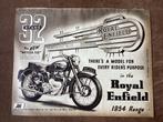 ROYAL ENFIELD MODEL 1954, Motoren, Handleidingen en Instructieboekjes, Overige merken