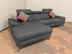Montel Grijze Stoffen Hoekbank – Gratis Levering NL & BE, Hoekbank, 300 cm of meer, Ophalen of Verzenden, Zo goed als nieuw