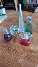 Lege parfumflessen .
Voor decoratie., Ophalen of Verzenden, Zo goed als nieuw, Glas, Minder dan 50 cm