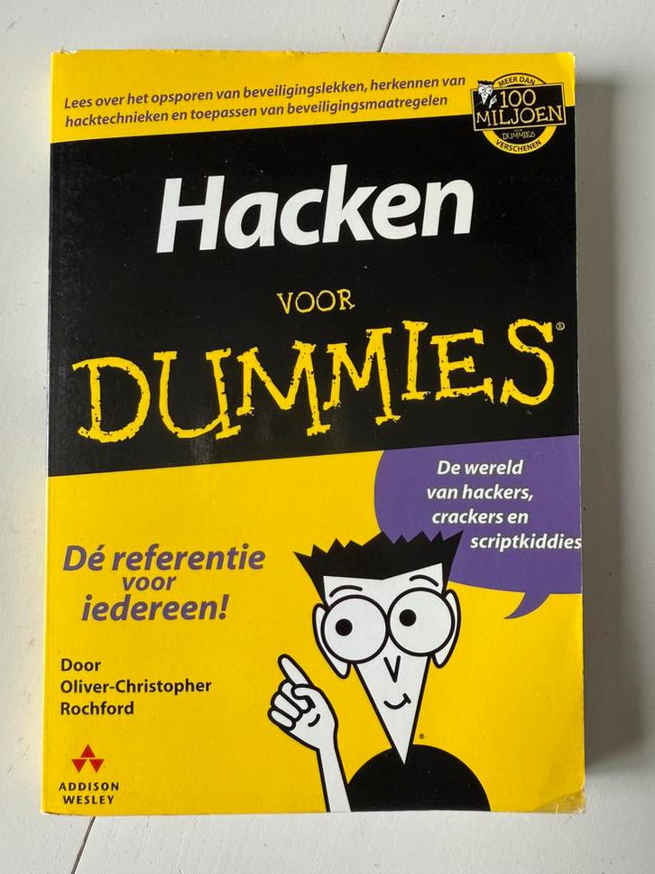Hacken voor Dummies – Beginnersgids Hacken en Cybersecurity, Boeken, Informatica en Computer, Zo goed als nieuw, Ophalen of Verzenden