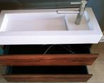 105cm brede Keramische wastafel+ onderbouwmeubel met 2 laden, Ophalen, 50 tot 100 cm, Zo goed als nieuw, Minder dan 100 cm