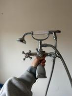 Antieke douchekraan + wastafel jaren 30, Ophalen, Zo goed als nieuw, Minder dan 100 cm, Wasbak of Wastafel