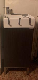 wastafel, Huis en Inrichting, Badkamer | Badkamermeubels, Ophalen, Minder dan 50 cm, Gebruikt, Minder dan 100 cm