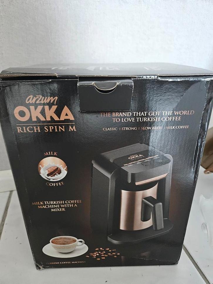Arzum Okka Rich Spin M Koffiemachine - Bijna nieuw!, Witgoed en Apparatuur, Koffiezetapparaten, Zo goed als nieuw, Gemalen koffie