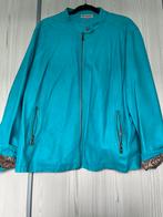 Leather look jasje turqoise, Kleding | Dames, Ophalen of Verzenden, Gedragen, Overige kleuren, Jasje of Colbert