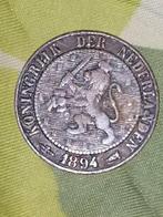2,5 cent 1894, Postzegels en Munten, Munten | Nederland, Ophalen of Verzenden, Koningin Wilhelmina, Overige waardes, Losse munt