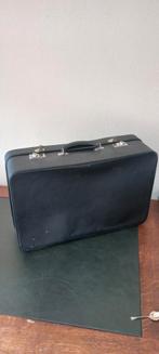Vintage Zwarte Koffer, Gebruikt, Slot, Minder dan 50 cm, Ophalen of Verzenden