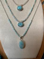 Larimar hanger beschermt geluk intuïtie inzicht uniek magie, Blauw, Nieuw, Ophalen of Verzenden, Met edelsteen