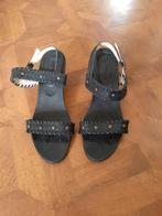 Via Vai leren sandalen maat 38 zwart, Via Vai, Zwart, Zo goed als nieuw, Sandalen of Muiltjes