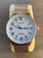 Vendoux horloge rose gold met extra leren band, Sieraden, Tassen en Uiterlijk, Horloges | Heren, Overige merken, Leer, Staal, Polshorloge
