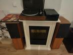 Vintage platenspeler set met speakers en geluidsversterkers, Audio, Tv en Foto, Platenspelers, Ophalen, Gebruikt, Platenspeler