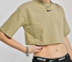 Nike Trend Crop Short Sleeve T-Shirt Olive Green Katoen, Kleding | Dames, T-shirts, Nieuw, Groen, Nike, Ophalen of Verzenden