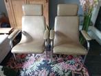 vintage design buisframe fauteuils lounge stoelen, Huis en Inrichting, Metaal, Minder dan 75 cm, Vintage bauhaus, Gebruikt