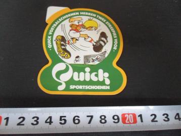sticker  strip Dik Bruynesteyn  Voetbakschoenen  QUICK * beschikbaar voor biedingen