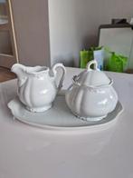 Wit melk en suiker stel van Bavaria, Antiek en Kunst, Antiek | Servies los, Ophalen of Verzenden