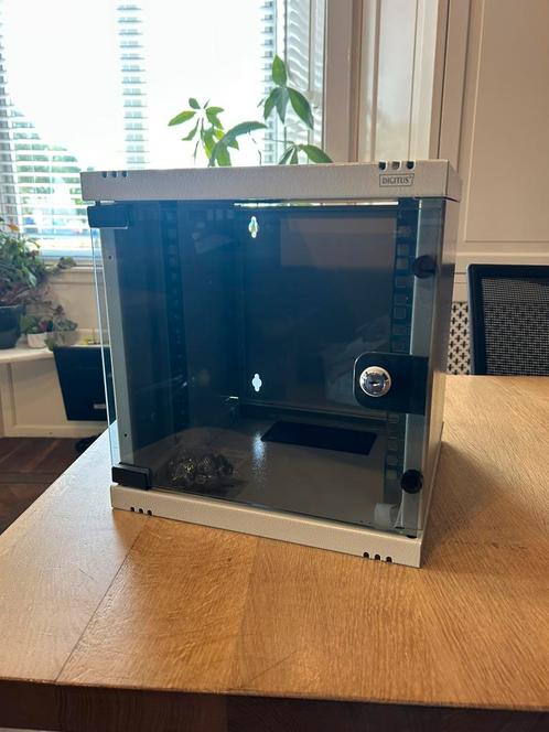 6U wandpatchkast 10 inch (BxDxH) 312x300x330 - grijs, Computers en Software, Computerbehuizingen, Nieuw, Ophalen