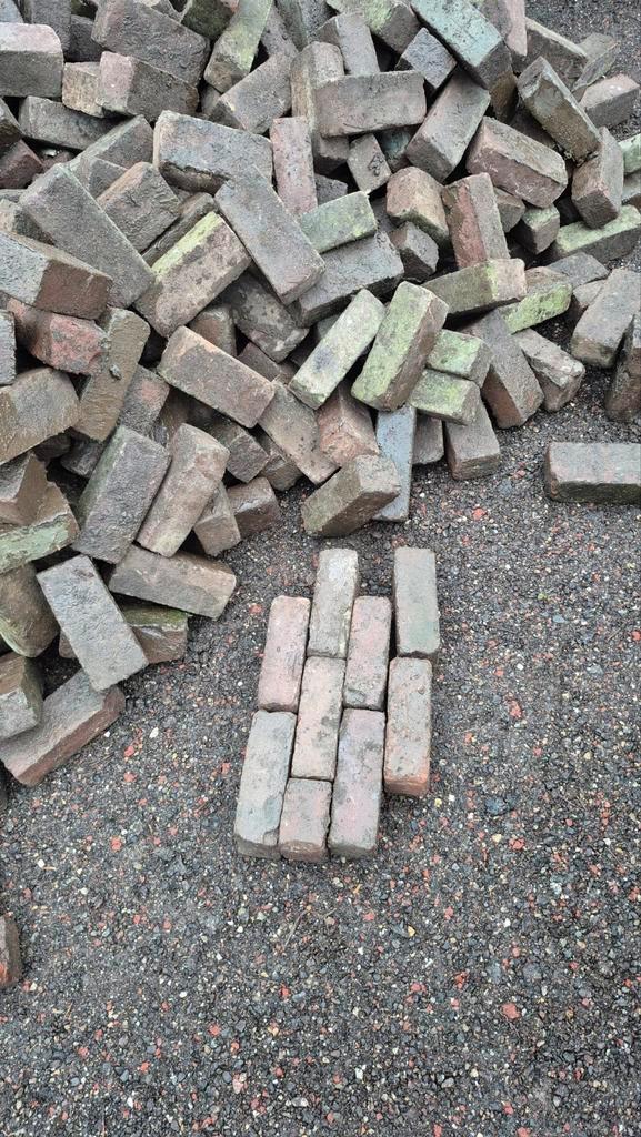 7.5M2 GEBAKKEN DIKFORMATEN, Tuin en Terras, Tegels en Klinkers, Gebruikt, Klinkers, Keramiek, Ophalen of Verzenden