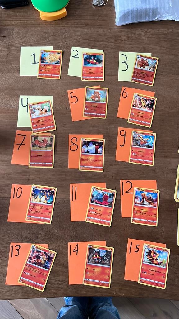 Pokémon kaarten vuur, Ophalen of Verzenden, Zo goed als nieuw